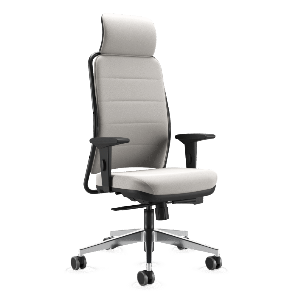 16501 AC Syncron SL Alumínio 65 - EPUN Politex Cinza Metal Cavaletti NewNet Soft - Cadeira para escritório Presidente Giratória 16501 AC