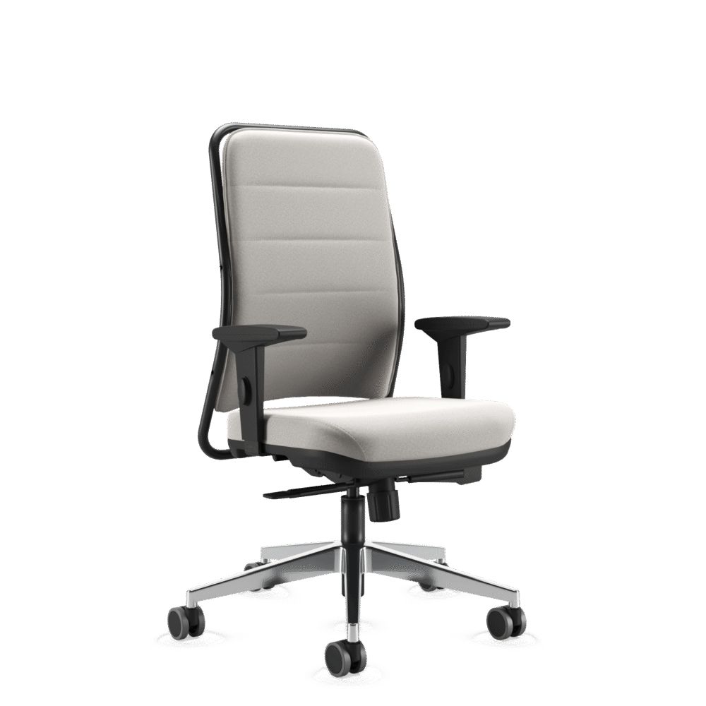 16501 Syncron SL Alumínio 65 - EPUN Politex Cinza Metal Cavaletti NewNet Soft - Cadeira para escritório Presidente Giratória 16501