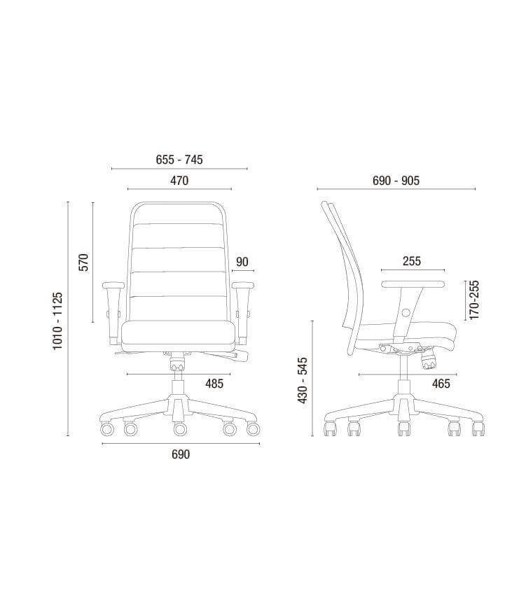 Cavaletti NewNet Soft - Cadeira para escritório Presidente Giratória 16501 Cavaletti NewNet Soft - Cadeira para escritório Presidente Giratória 16501