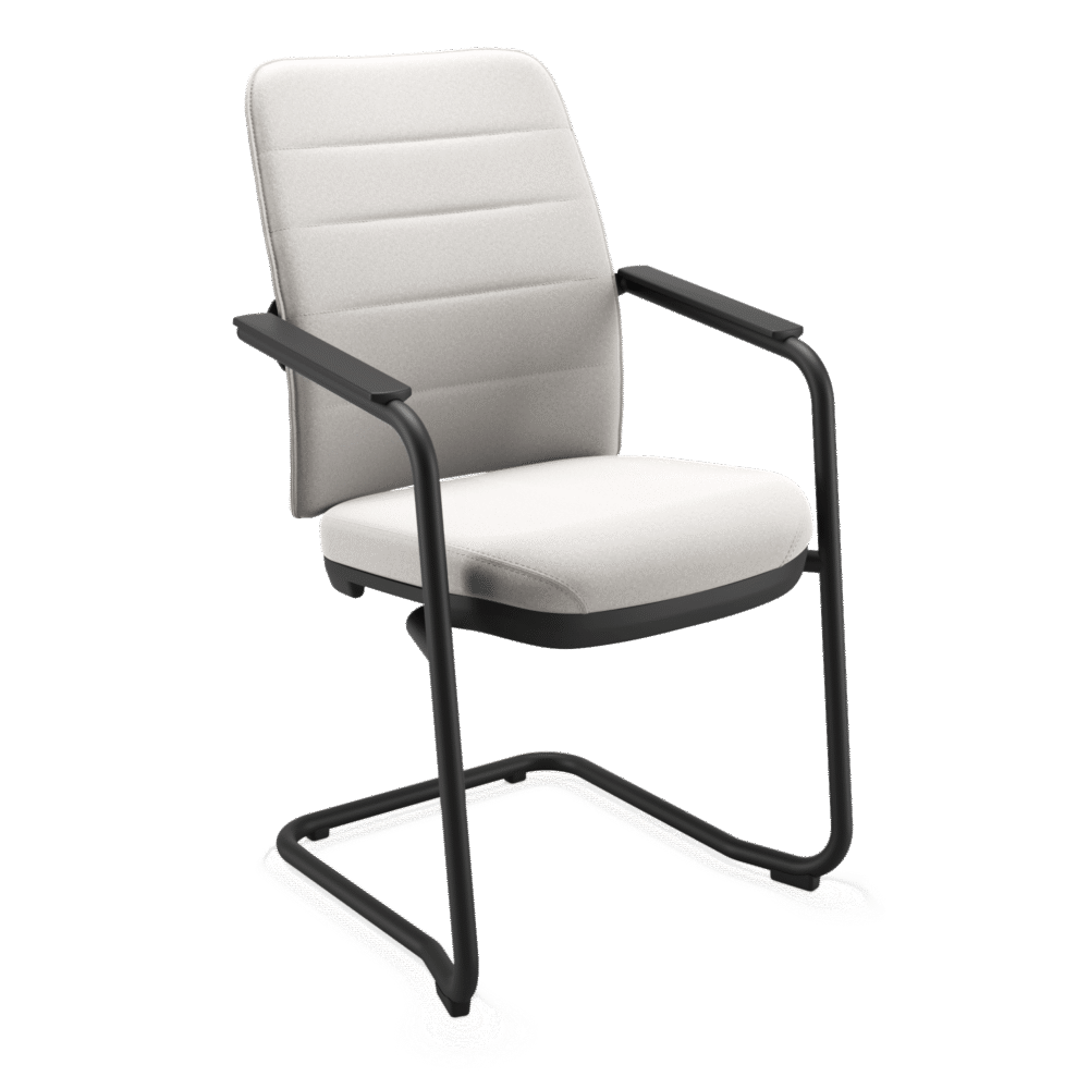 16506 SI - EPUN Politex Cinza Metal Cavaletti NewNet Soft - Cadeira para escritório Executiva Aproximação 16506 S