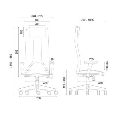 Cavaletti Way - Cadeira para escritório Presidente Giratória 19001 L