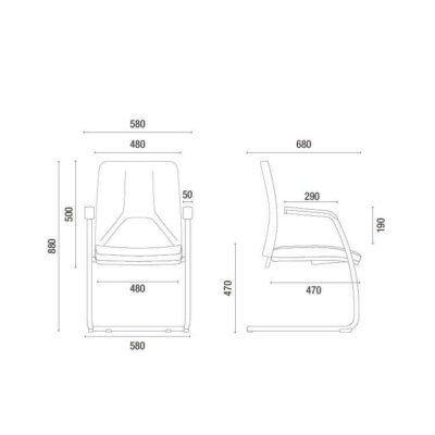 Cavaletti Way - Cadeira para escritório Diretor Aproximação 19006 SI