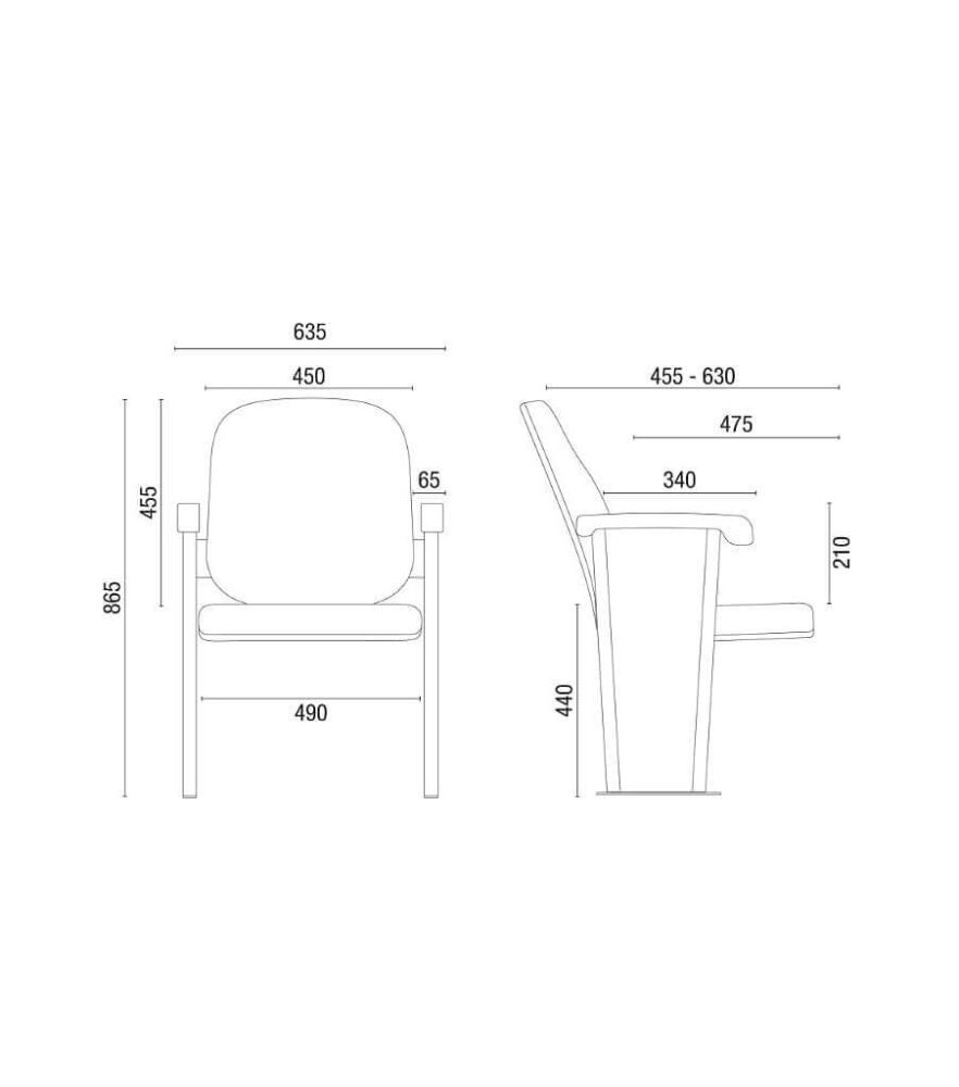 Cavaletti Coletiva - Poltrona Auditório 12011