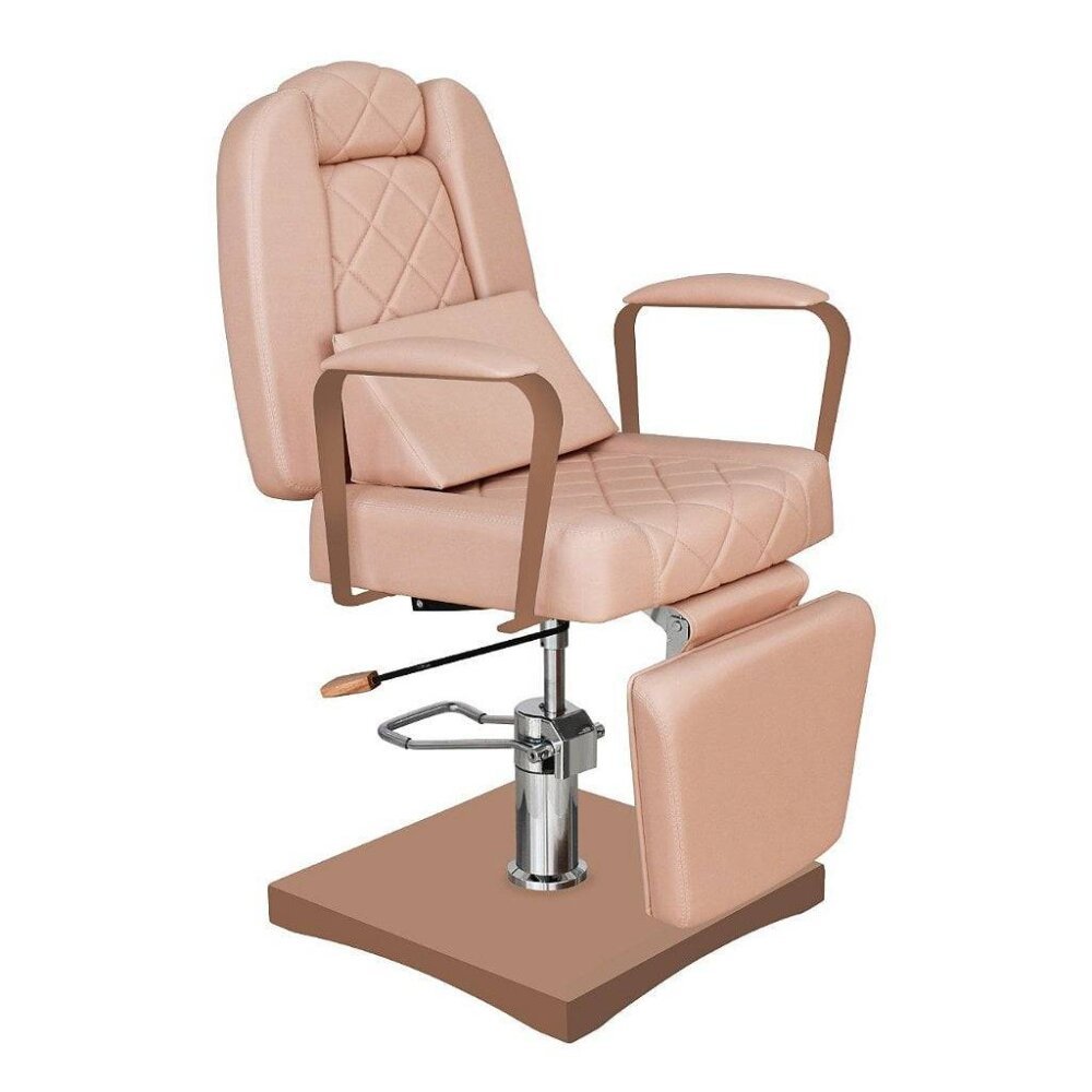 Cadeira Poltrona Munique Maquiagem reclinável - Fabricante: Darus Design -  Cor: Rose Gold em Promoção na Americanas