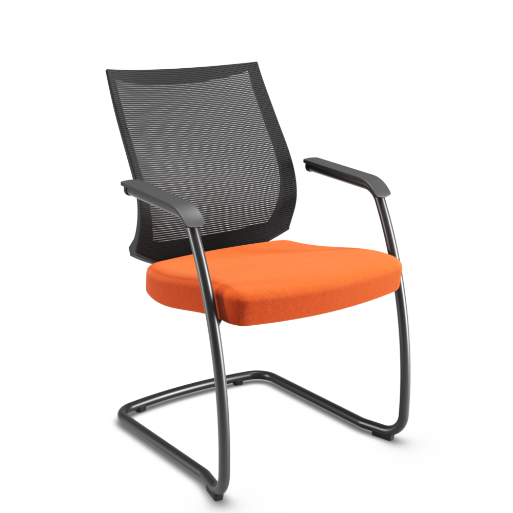 27006 - EPUN Pol Tangerina Cavaletti Air - Cadeira para escritório Executiva Aproximação 27006 SI Cadeira escritório