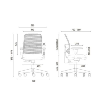 Cavaletti NewNet - Cadeira para escritório Executiva Giratória 16003 - PRONTA ENTREGA