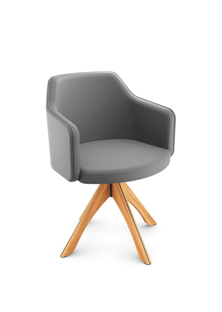 Cavaletti Duo - Poltrona Pé Palito Madeira Envernizada 36174