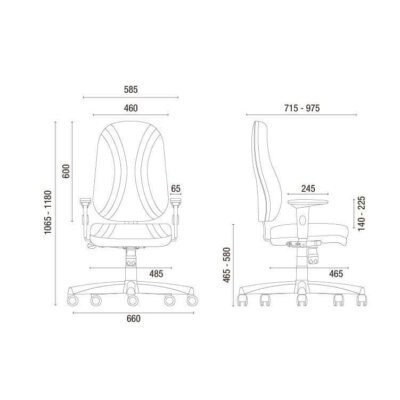 Cavaletti Start Plus - Cadeira para escritório Presidente Giratória 3001