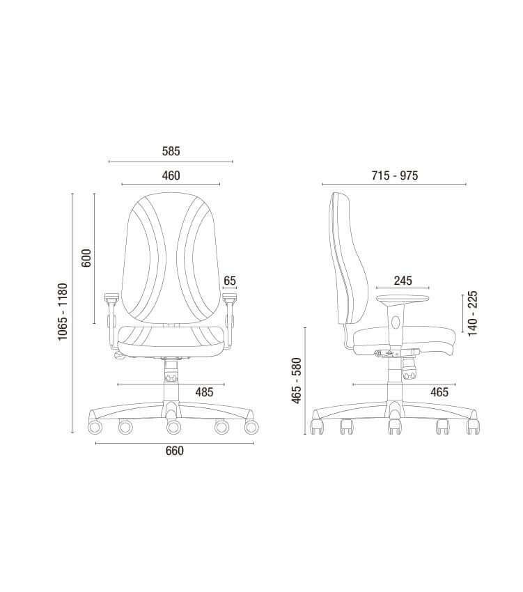 Cavaletti Start Plus - Cadeira para escritório Presidente Giratória 3001