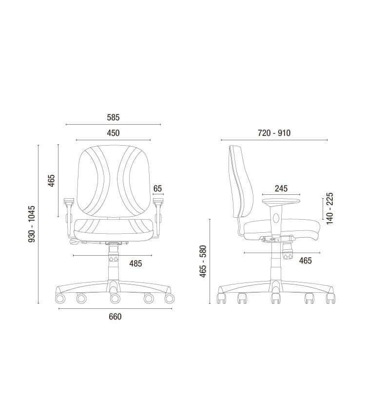 Cavaletti Start Plus - Cadeira para escritório Diretor Giratória 3002