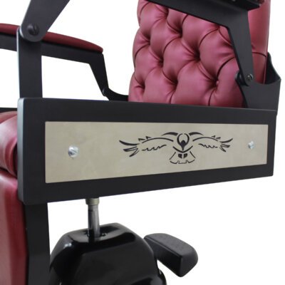 Cadeira de Barbeiro Hawk Silver com Capitonê