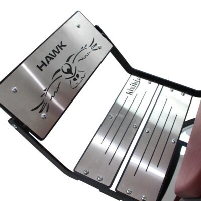 Cadeira de Barbeiro Hawk Silver com Capitonê