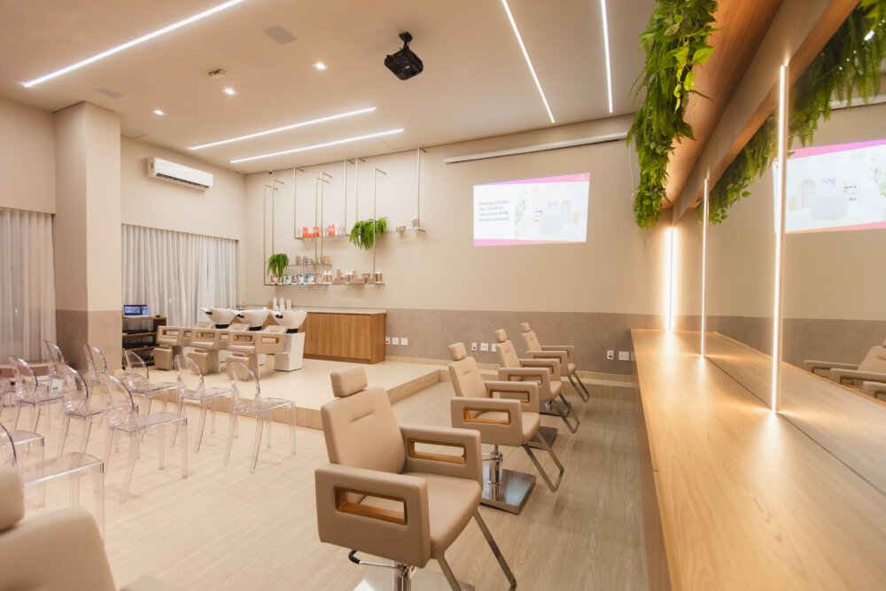 Cadeira de cabeleireiro Lisboa Reclinável para Salão de Beleza