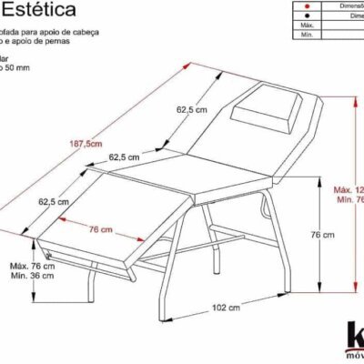 Poltrona Estética 3 posições