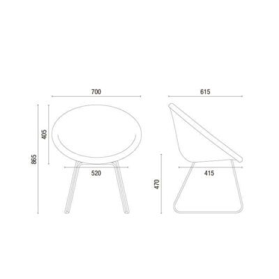 Cavaletti Spot - Poltrona de Espera Fixa 36040 Cavaletti Spot - Poltrona de Espera Fixa 36040