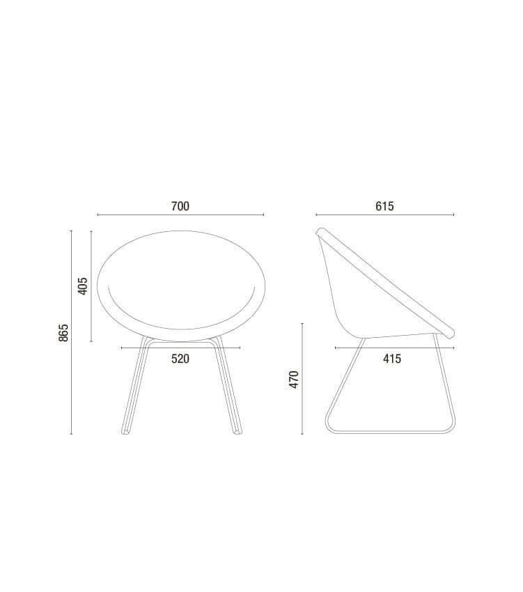 Cavaletti Spot - Poltrona de Espera Fixa 36040 Cavaletti Spot - Poltrona de Espera Fixa 36040