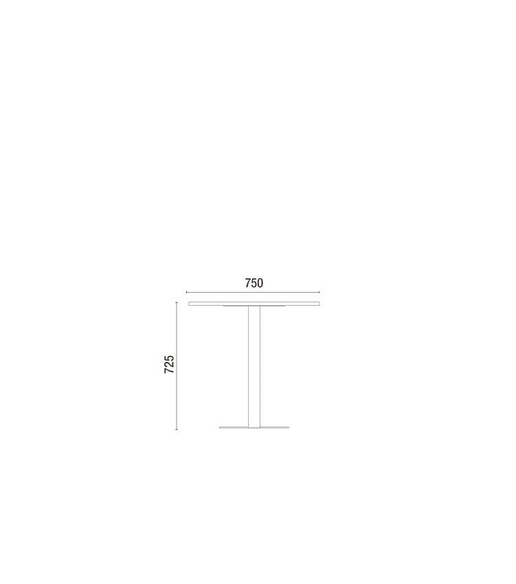 Cavaletti Spin - Mesa para Lounge Quadrada 36805 Cavaletti Spin - Mesa para Lounge Quadrada 36805