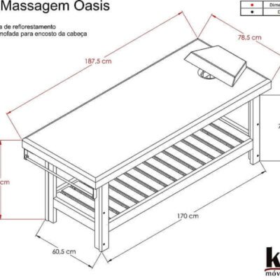 Cama de Massagem Fixa Oasis
