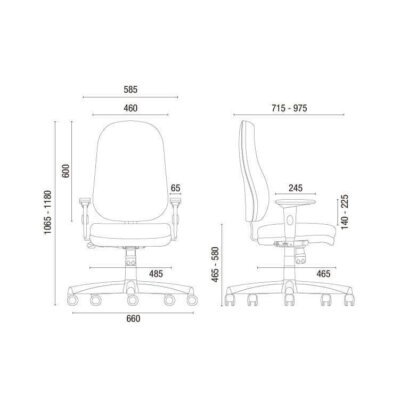 Cavaletti Start - Cadeira para escritório Presidente Giratória 4001
