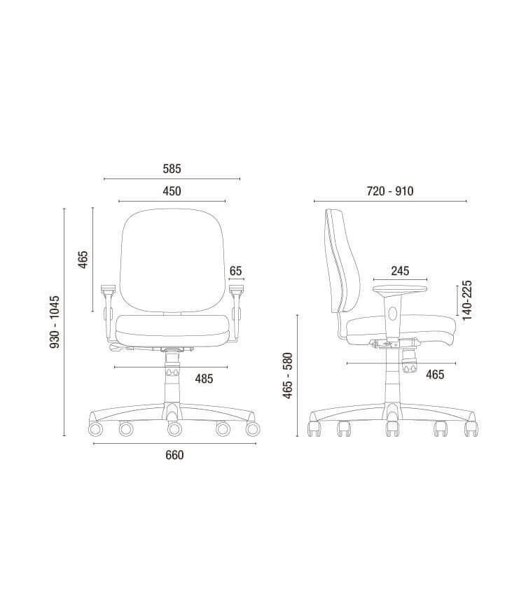 Cavaletti Start - Cadeira para escritório Diretor Giratória 4002