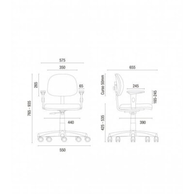 Cavaletti Start - Cadeira para escritório Secretária Giratória 4004 Cavaletti Start - Cadeira para escritório Secretária Giratória 4004