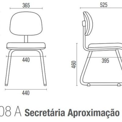 Cavaletti Start - Cadeira para escritório Secretária Aproximação 4008 A e P PRONTA ENTREGA