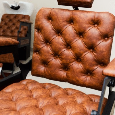 Cadeira de Barbeiro Hawk com Capitonê