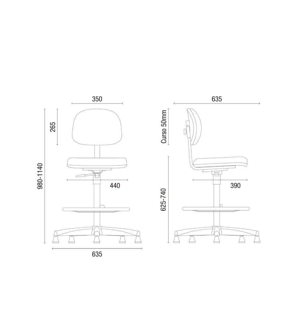Cavaletti Start - Cadeira para escritório giratória caixa 4022 - PRONTA ENTREGA