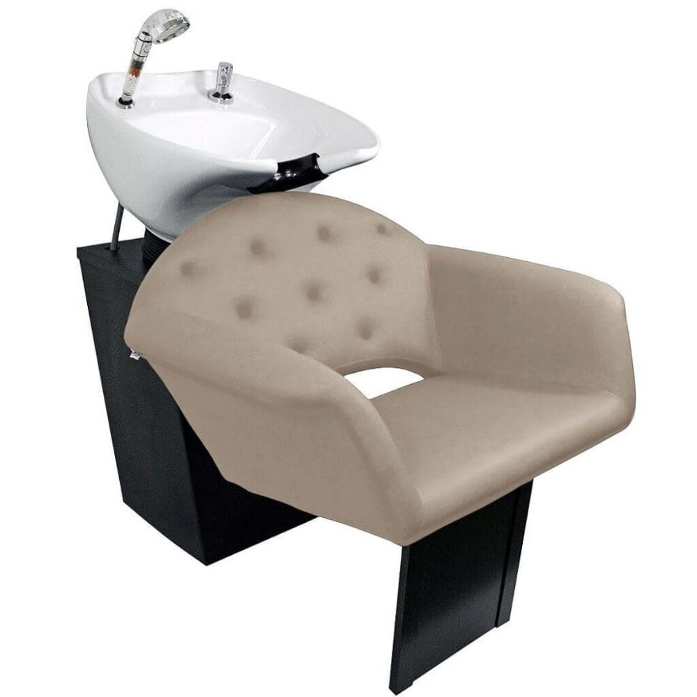 Lavatório Flex Velvet com Cuba de Porcelana - Estrutura Preta