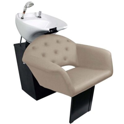 Lavatório Flex Velvet com Cuba de Porcelana - Estrutura Preta