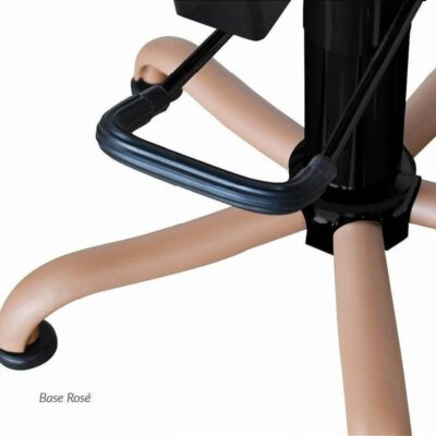 Cadeira de Cabeleireiro Niágara Fixa e Base Rosé