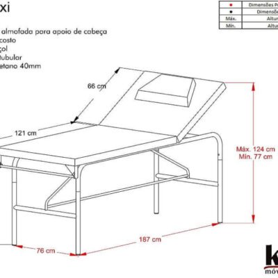 Cama Maxi Fixa para Estética