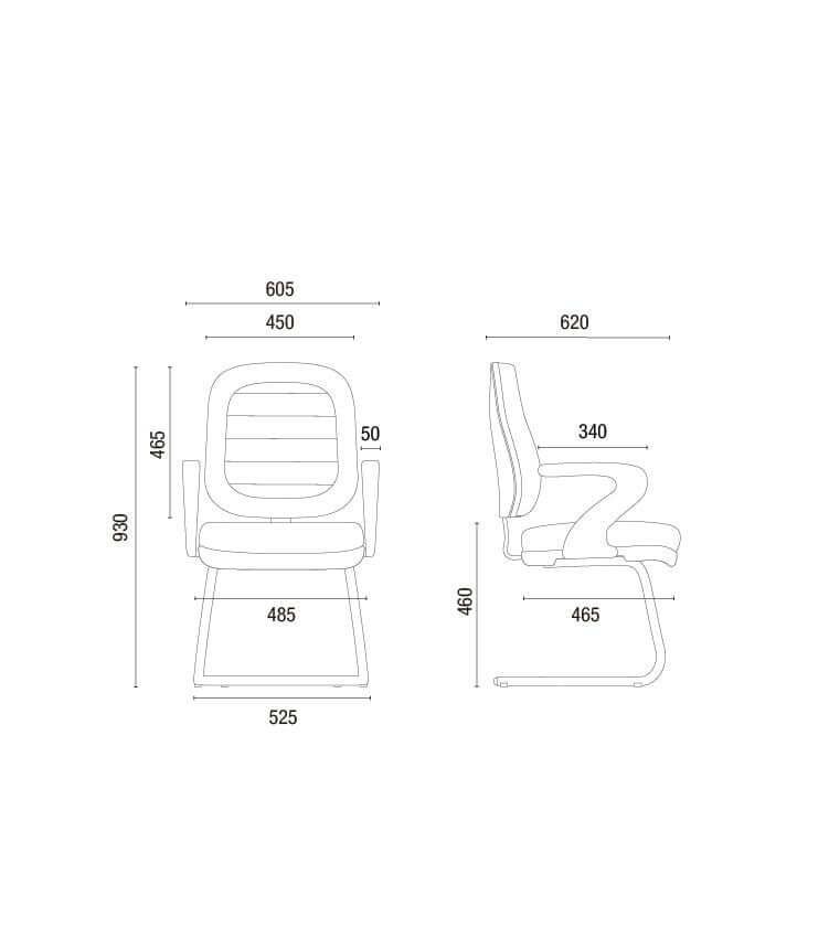 Cavaletti Start Plus - Cadeira de Aproximação Diretor 6006 S