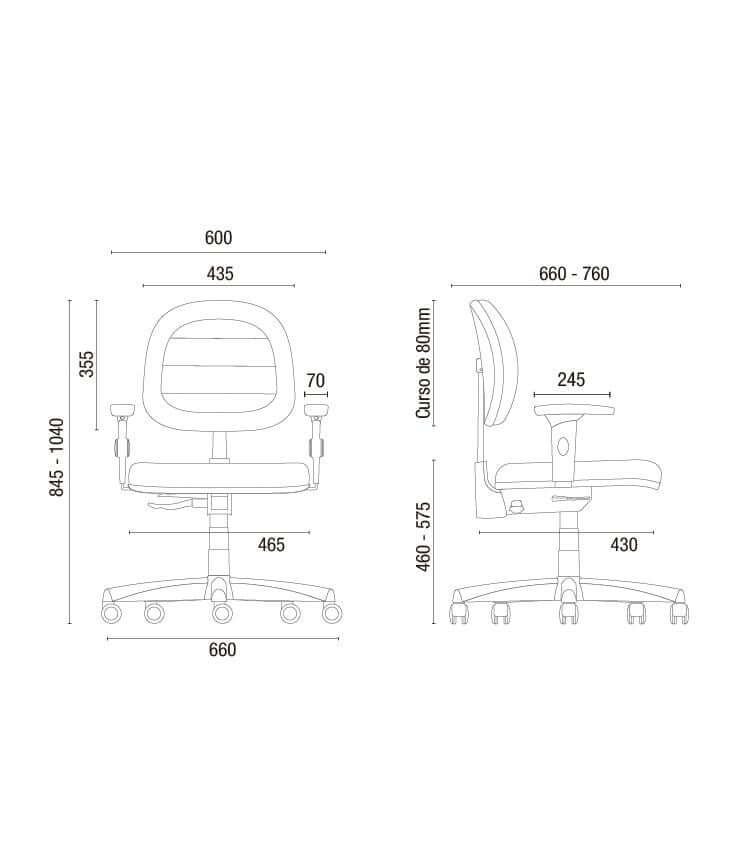 Cavaletti Start Plus - Cadeira para escritório Executiva Giratória 6104 SRE