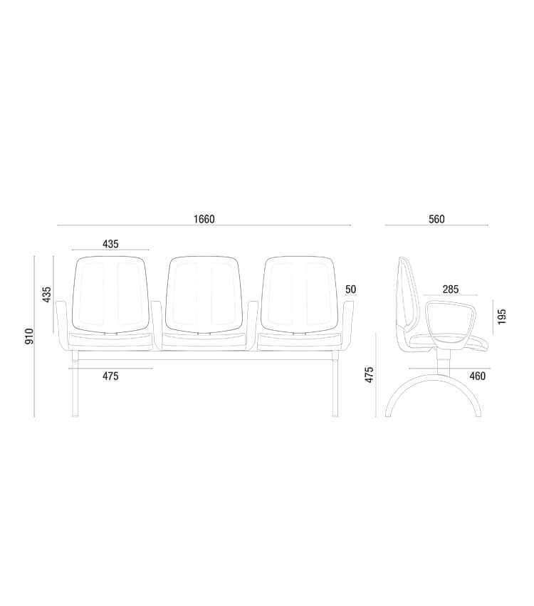 Cavaletti Flip - Longarina Executiva 43110
