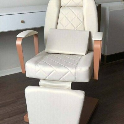 Cadeira de Maquiagem Lady com Base Quadrada Rosé Cadeira de Maquiagem Lady com Base Quadrada Rosé