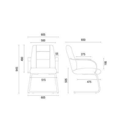 Cavaletti Prime - Cadeira para escritório Diretor Aproximação 20106