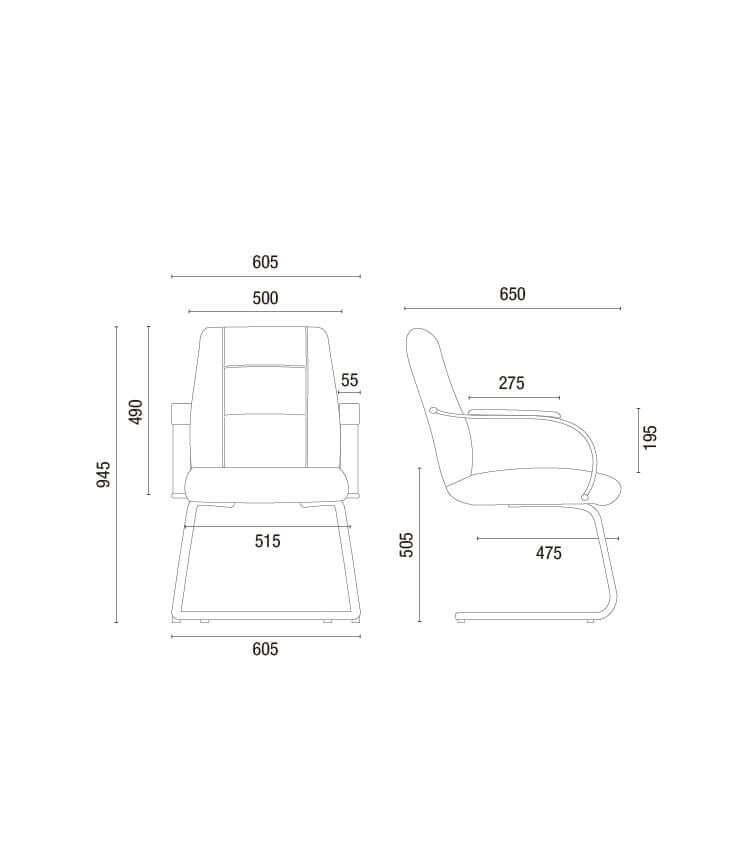 Cavaletti Prime - Cadeira para escritório Diretor Aproximação 20106