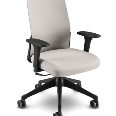 Cavaletti Moov - Cadeira para escritório Executiva Giratória 17301 - Encosto em Plástico com Capa Lisa ou Diamante 7f9860046b