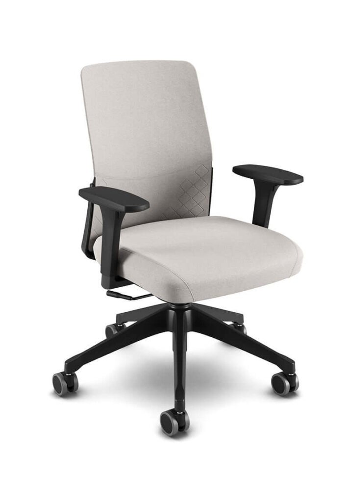 7f9860046b Cavaletti Moov - Cadeira para escritório Executiva Giratória 17301 - Encosto em Plástico com Capa Lisa ou Diamante