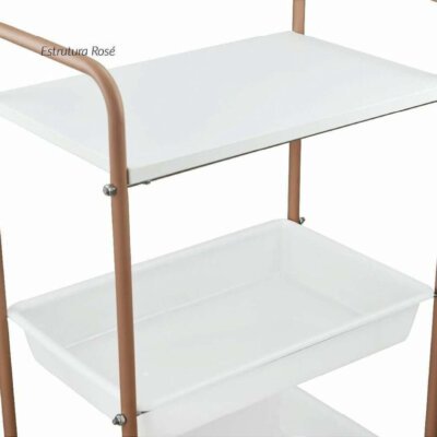 Carrinho auxiliar Torres - Estrutura Rosé Carrinho auxiliar Torres - Estrutura Rosé
