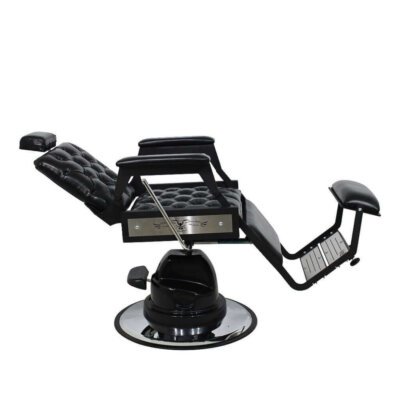 Cadeira de Barbeiro Hawk Silver com Capitonê Cadeira de Barbeiro Hawk Silver com Capitonê