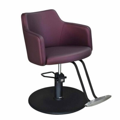 Cadeira Nature Estofada com Base Redonda Preta