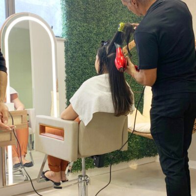 Cadeira de cabeleireiro Lisboa Reclinável para Salão de Beleza