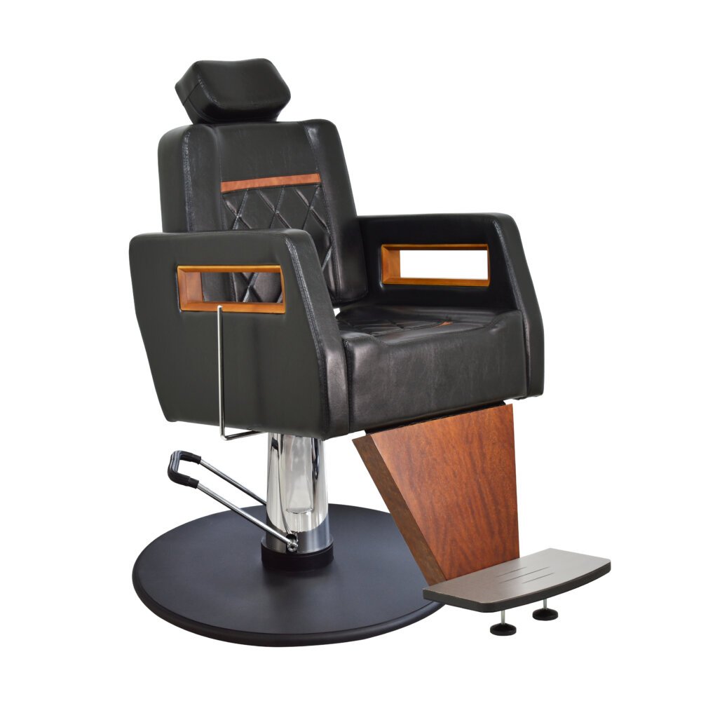 Cadeira-Mabec-Croco-Preto-02---Base-Premium-Inox-Black Cadeira de Barbeiro Malbec