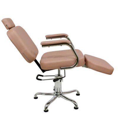 Cadeira de Cabeleireiro Toronto com Encosto Reclinável e Descanso de Pernas