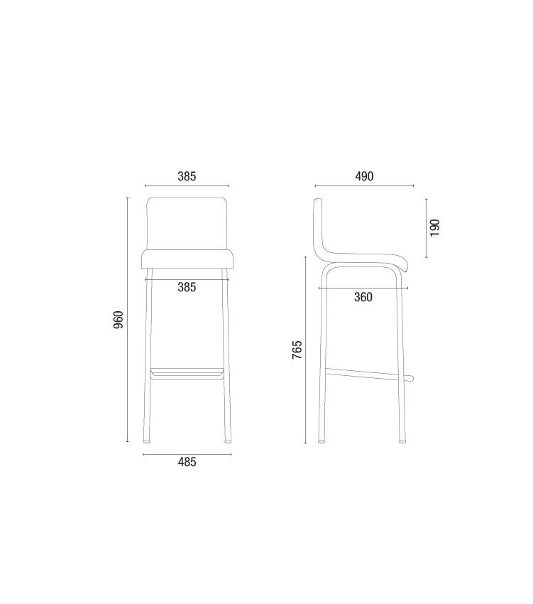 Cavaletti Fun - Banqueta/Banco com Encosto 14020