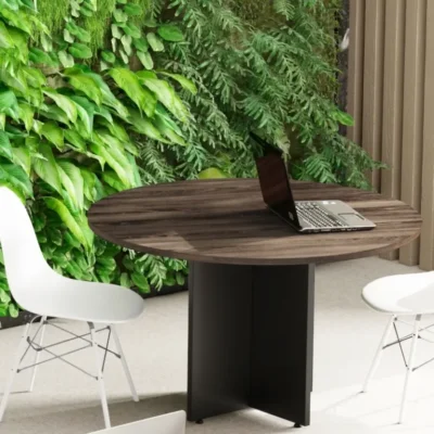 Mesa de Reunião Redonda Pé Painel M25