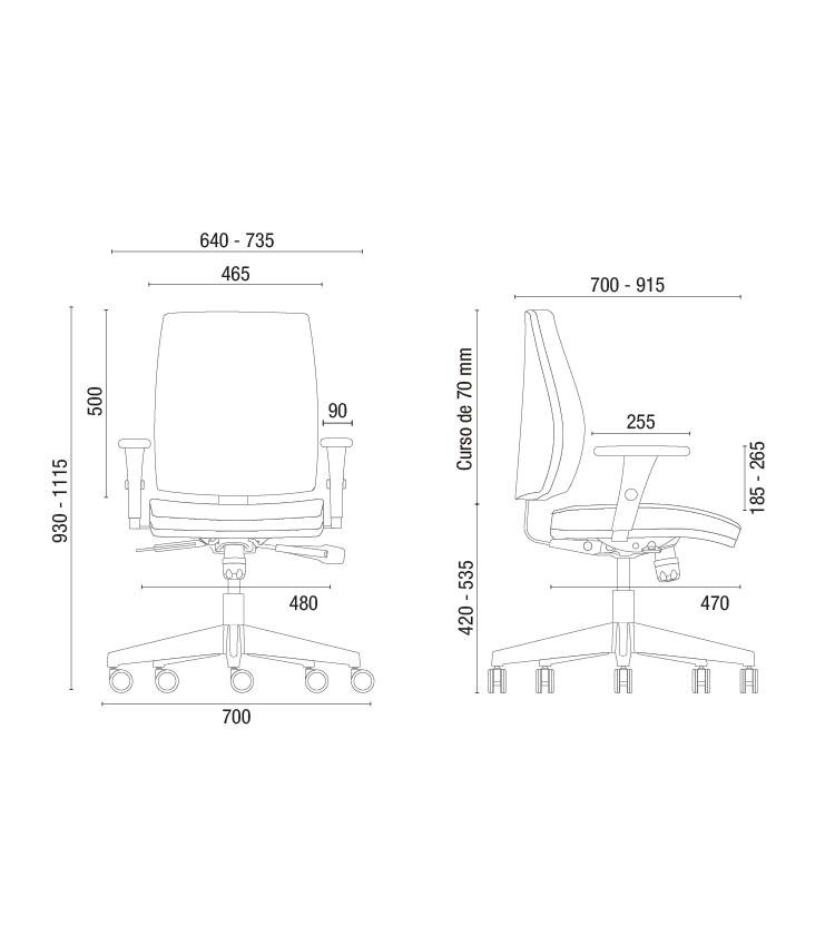 Cavaletti Mais - Cadeira para escritório Presidente Giratória 37001