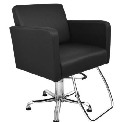 Cadeira de Cabeleireiro Luiza com Encosto Fixo e Base Luxo